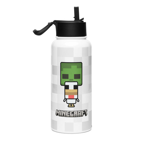 Minecraft Water Bottle Chibi Chicken Jockey