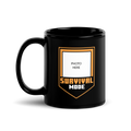 Minecraft Personalized Photo Black Mug Survival Mode