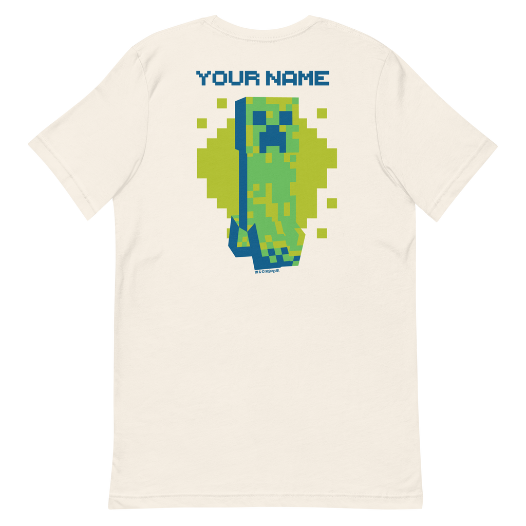 Minecraft Creeper Personalized Adult T-Shirt