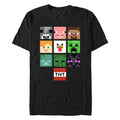 Minecraft All The Big Faces Adult T-Shirt