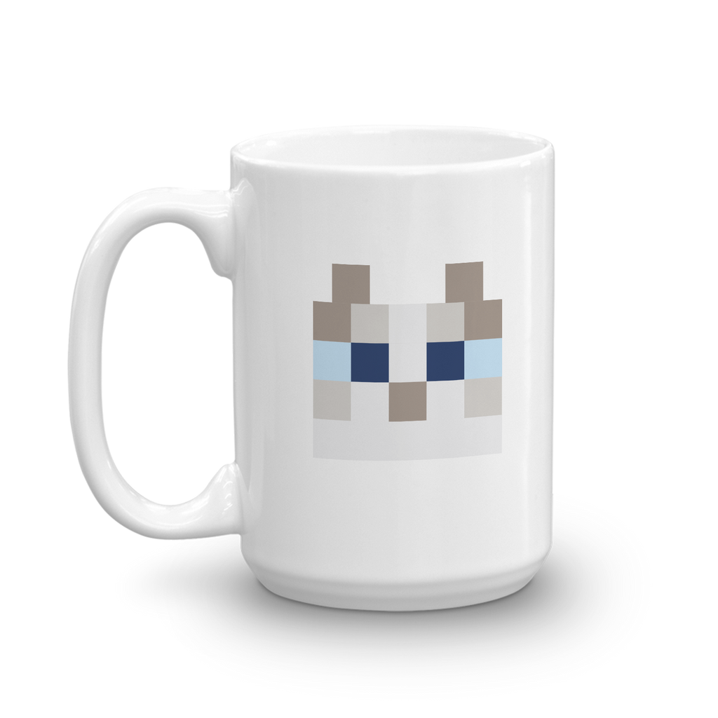 Minecraft Cat White Mug