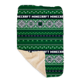 Minecraft Creeper Fairisle Sherpa Blanket