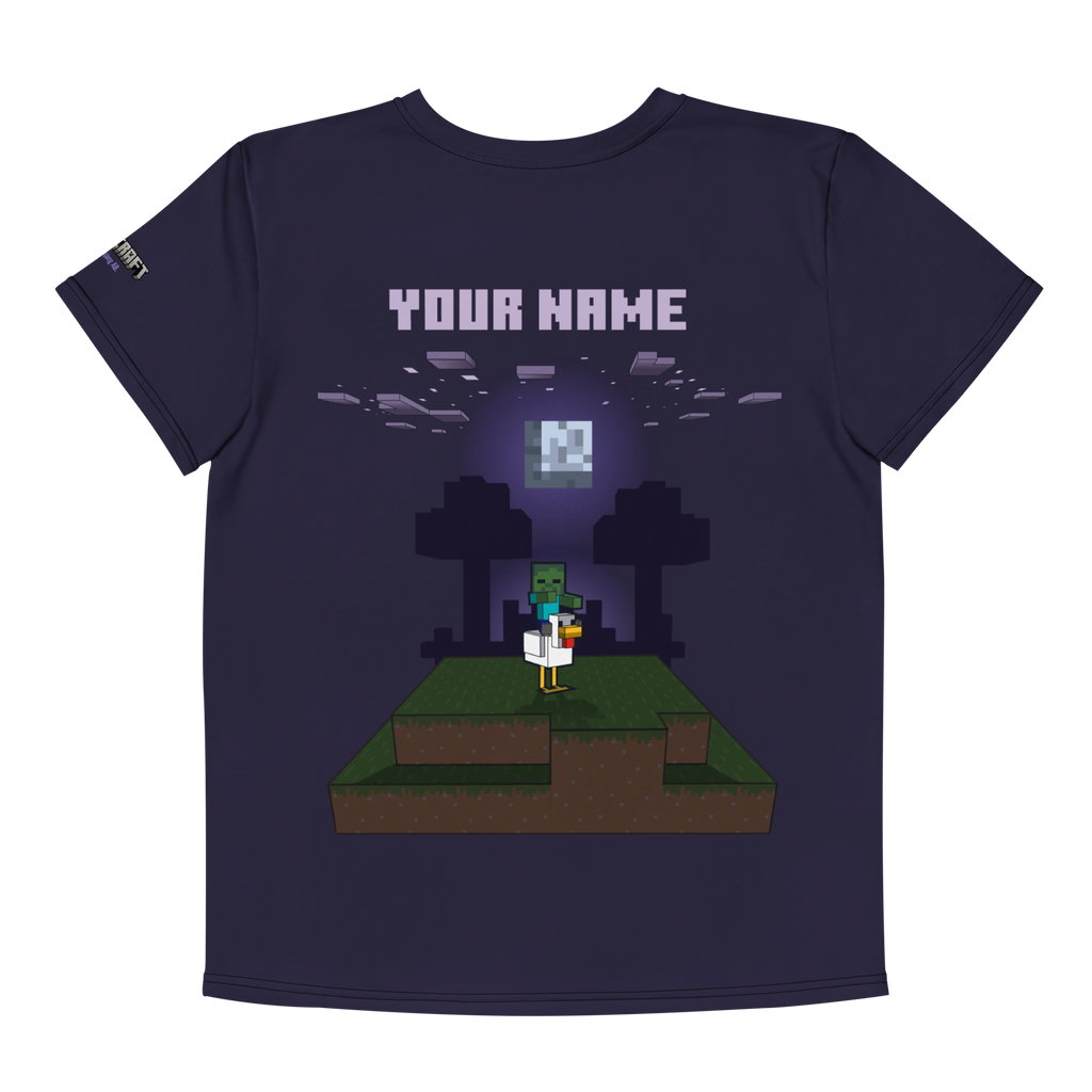 Minecraft Chicken Jockey Kids Personalized T-Shirt