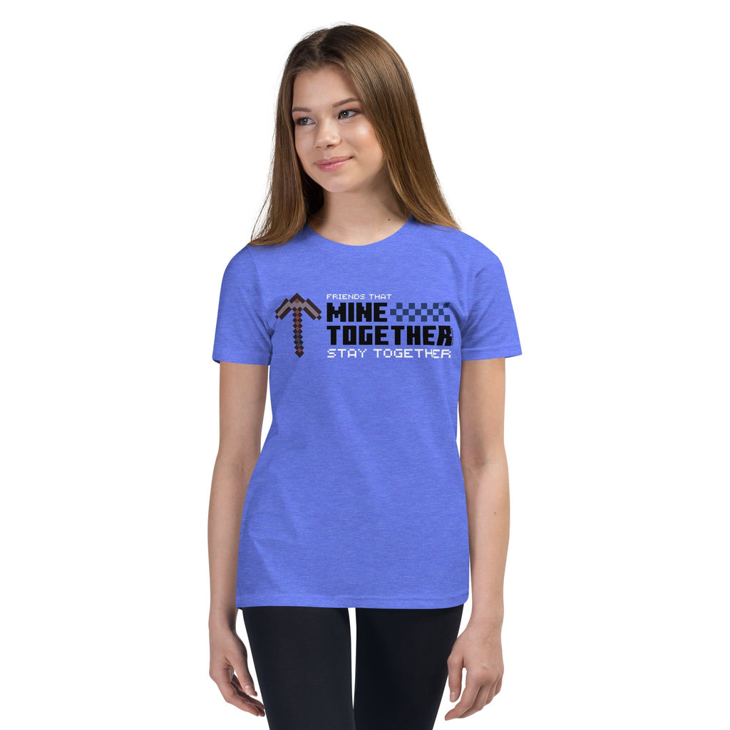 Minecraft Friends That Mine Together Stay Together Youth T-shirt