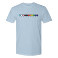 Minecraft Rainbow Life Bar Adult Short Sleeve T-Shirt