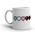 Minecraft Rainbow Life Bar White Mug