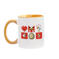Minecraft Red Chicken Family Two-Tone Mug