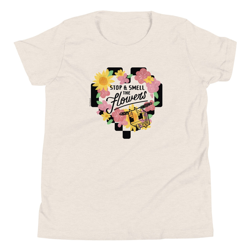 Minecraft Stop & Smell The Flowers Kids Premium T-Shirt