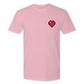 Minecraft Heart Badge Adult Short Sleeve T-Shirt
