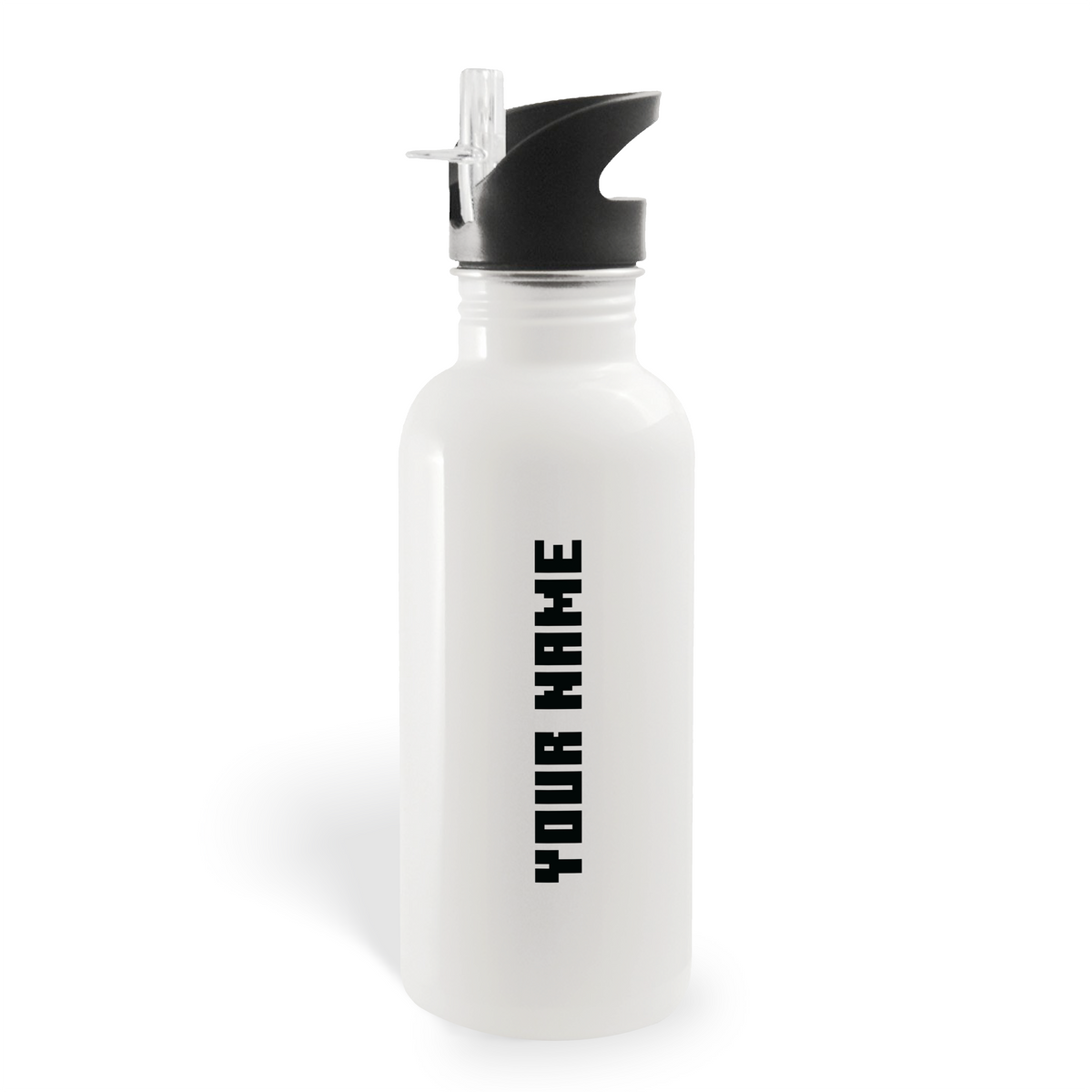 Minecraft Caves & Cliffs Create, Explore, Survive 20 oz Screw Top Personalized Water Bottle with Straw