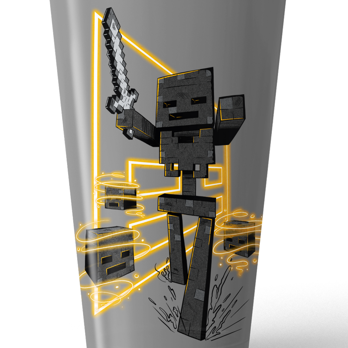 Minecraft Wither Skeleton 17 oz Pint Glass