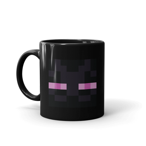 Minecraft Enderman Eyes Black Mug