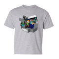 Minecraft Survival Mode Kids Short Sleeve T-Shirt