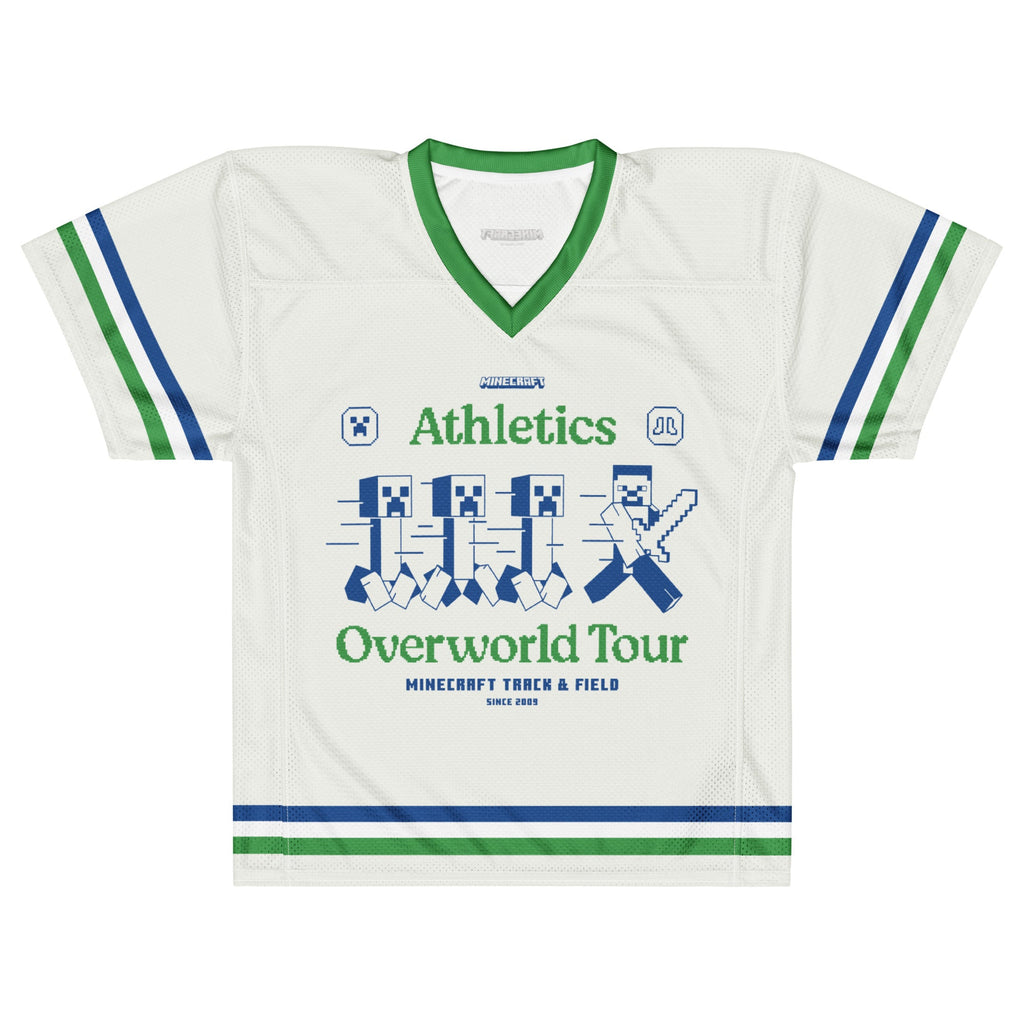 Minecraft Football Jersey Athletics Overworld Tour Personalized Name