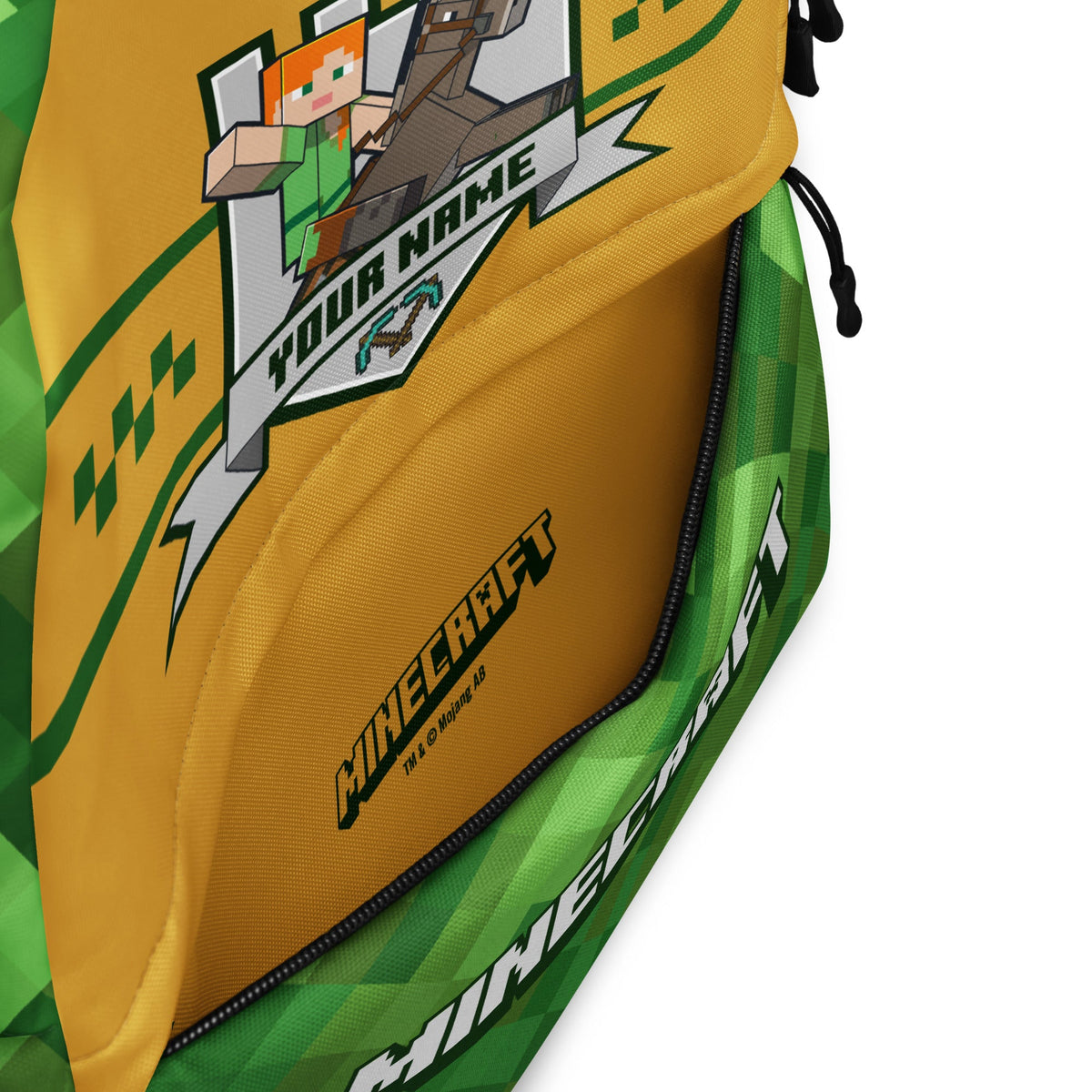Minecraft Personalized Name Backpack Collegiate