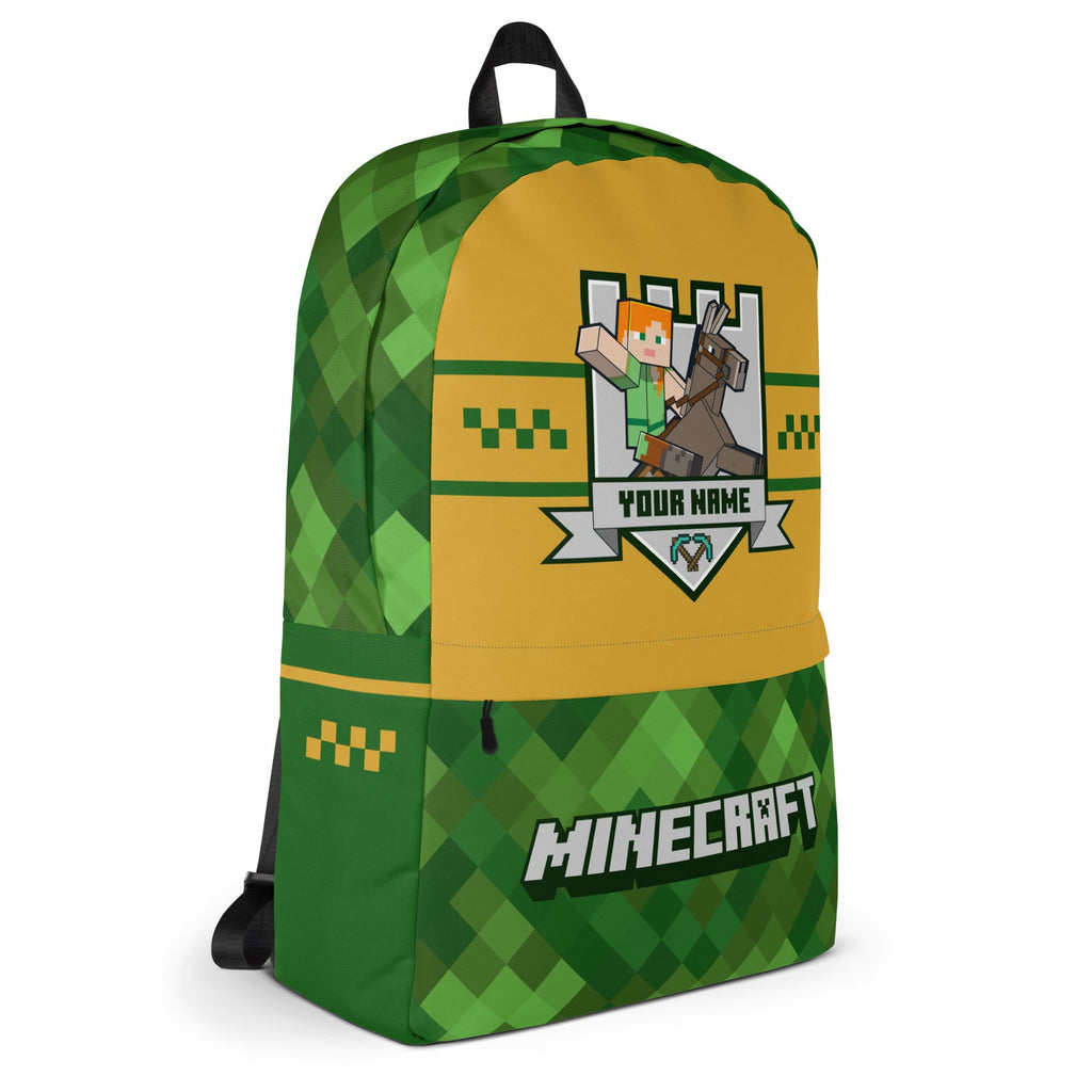 Minecraft Personalized Name Backpack Collegiate
