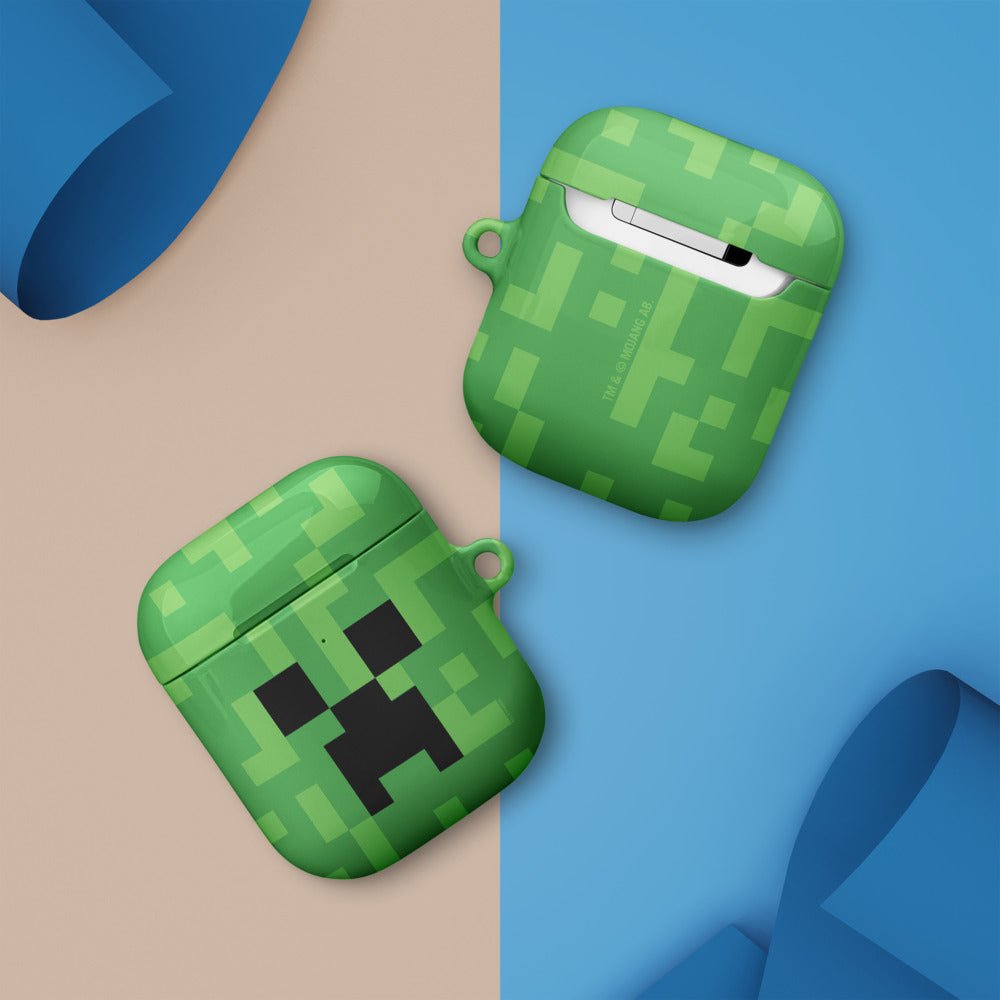 Minecraft Creeper Big Face Airpod Case