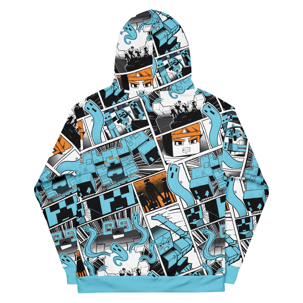 Minecraft Adult Hoodie Dungeons II Comic Strip Print