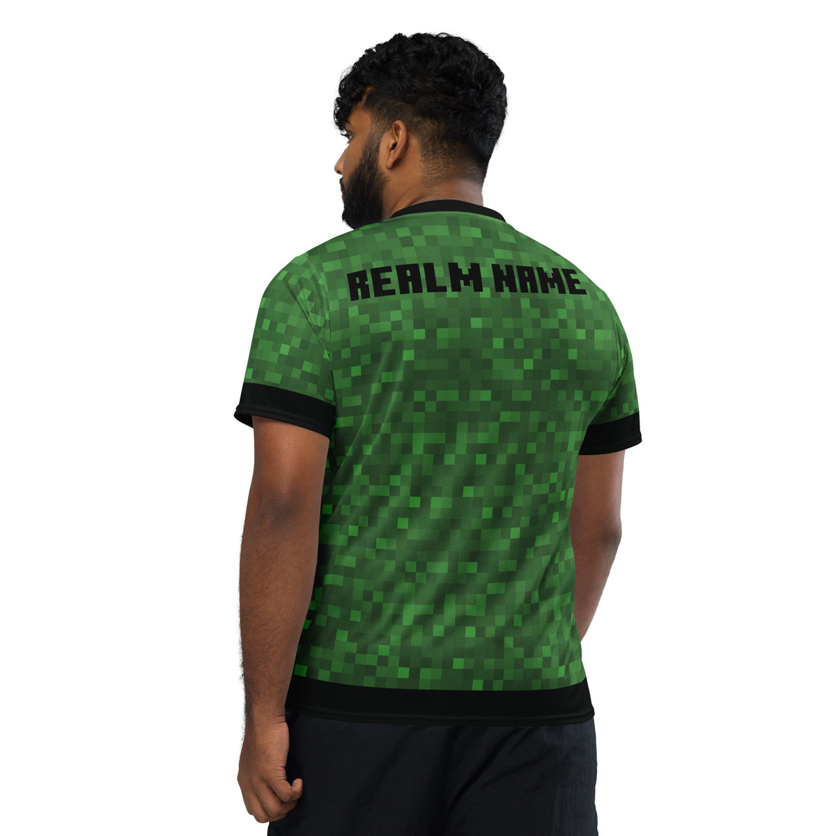 Minecraft Personalized Jersey T-Shirt Realm Name
