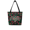 Minecraft Tote Bag Roses Are Red