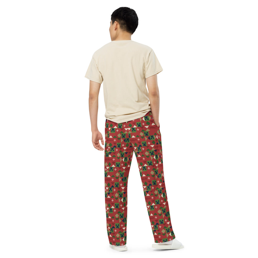 Minecraft Holiday Creeper Pattern Lounge Pant