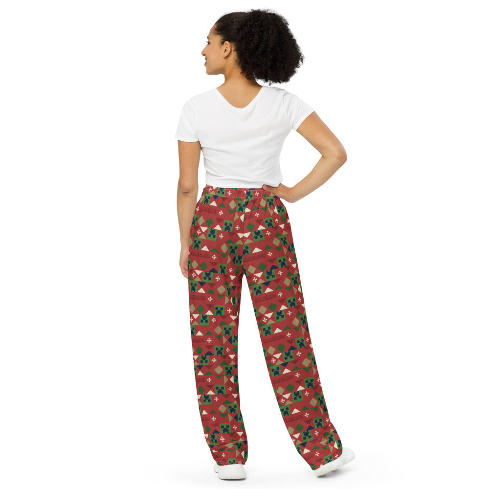 Minecraft Holiday Creeper Pattern Lounge Pant