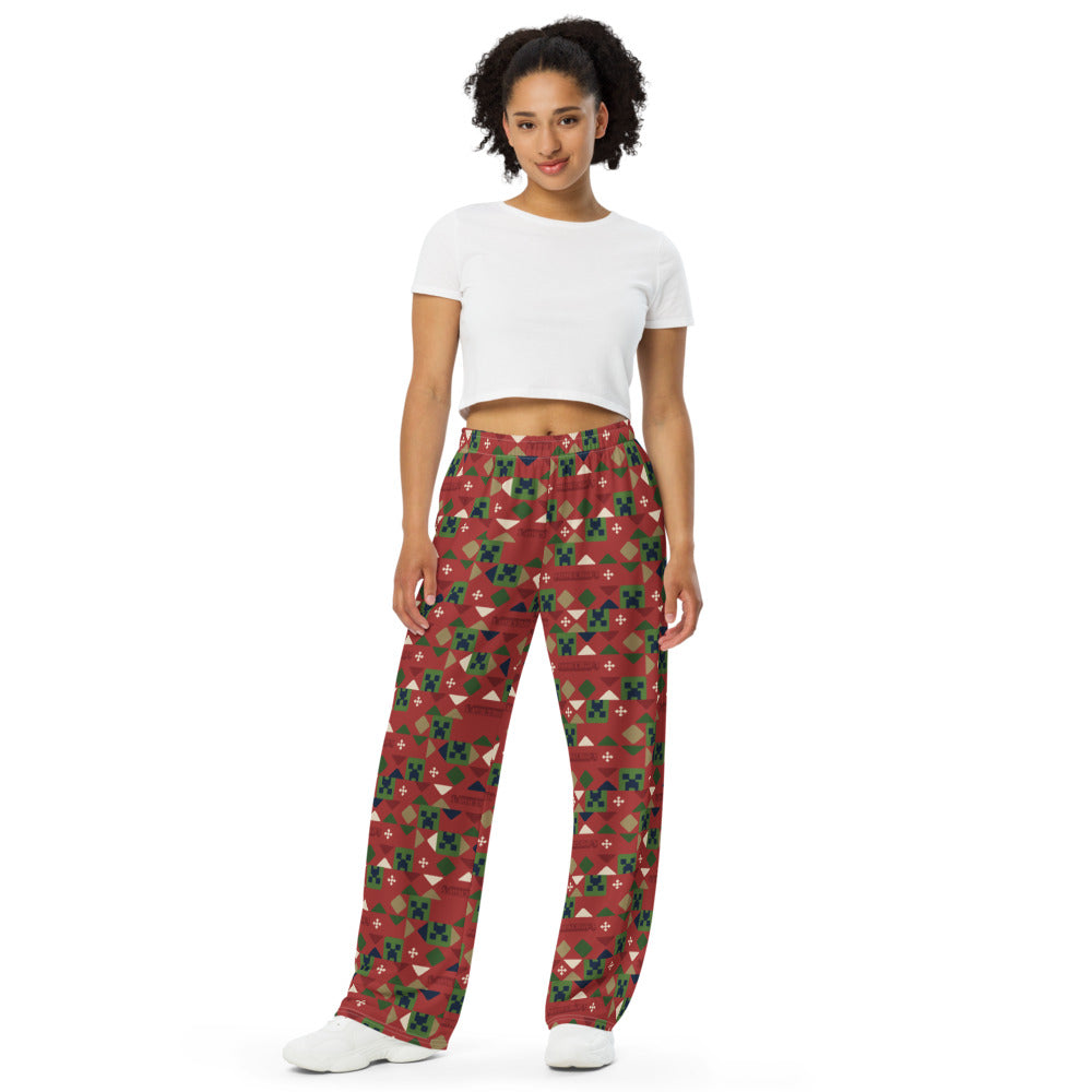 Minecraft Holiday Creeper Pattern Lounge Pant