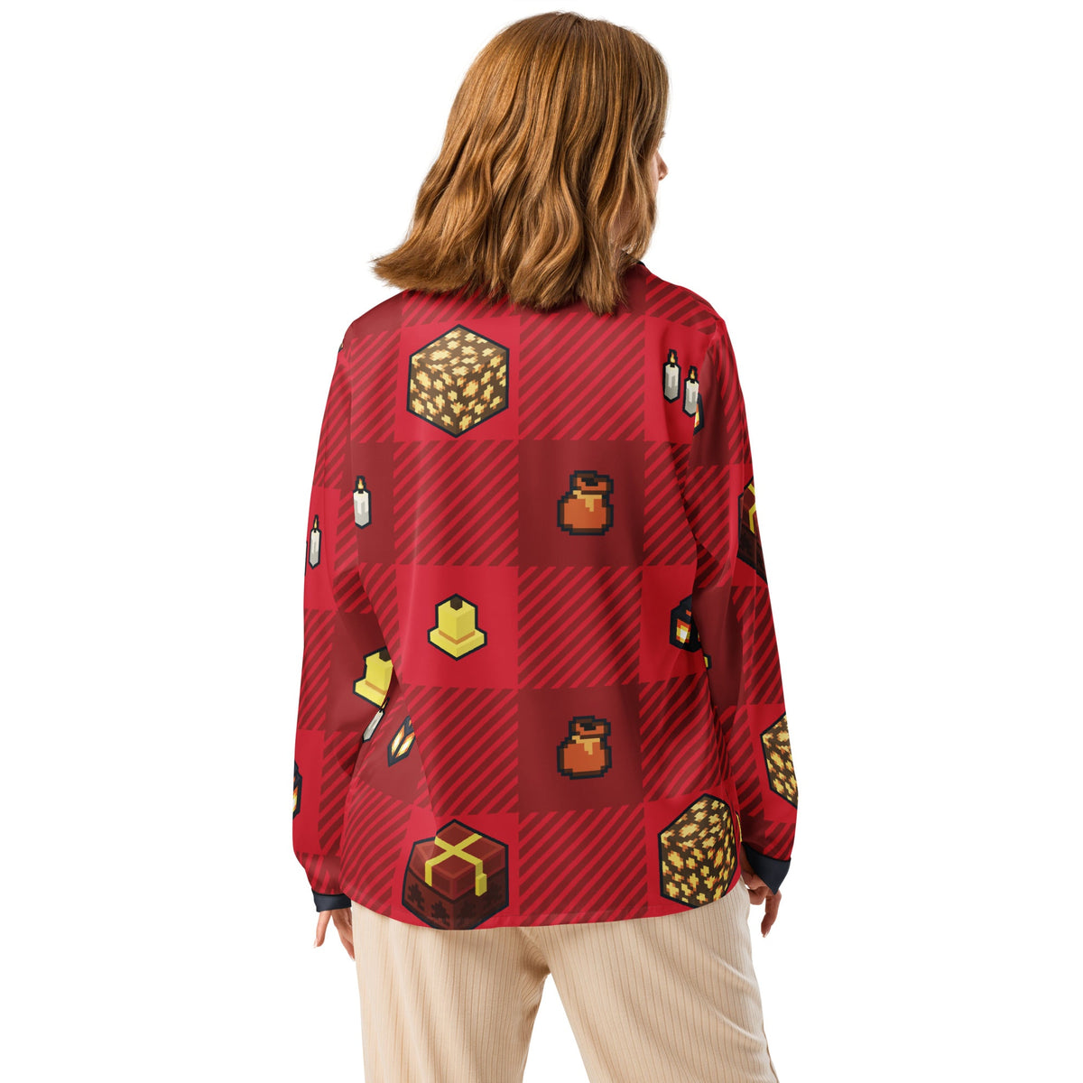 Minecraft Women’s Long Sleeve Pajama Top Presents