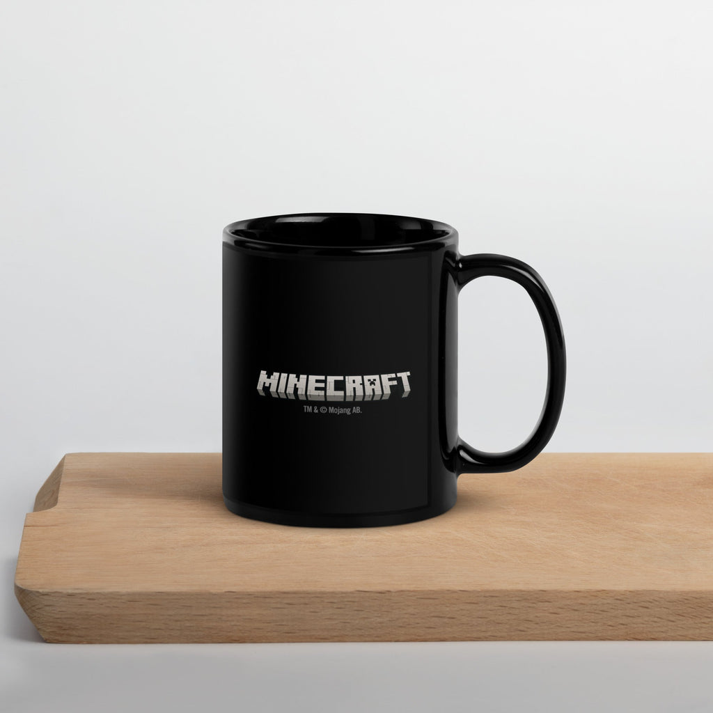 Minecraft Personalized Photo Black Mug Survival Mode