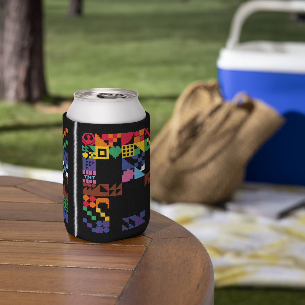 Minecraft Creeper Pride Can Cooler