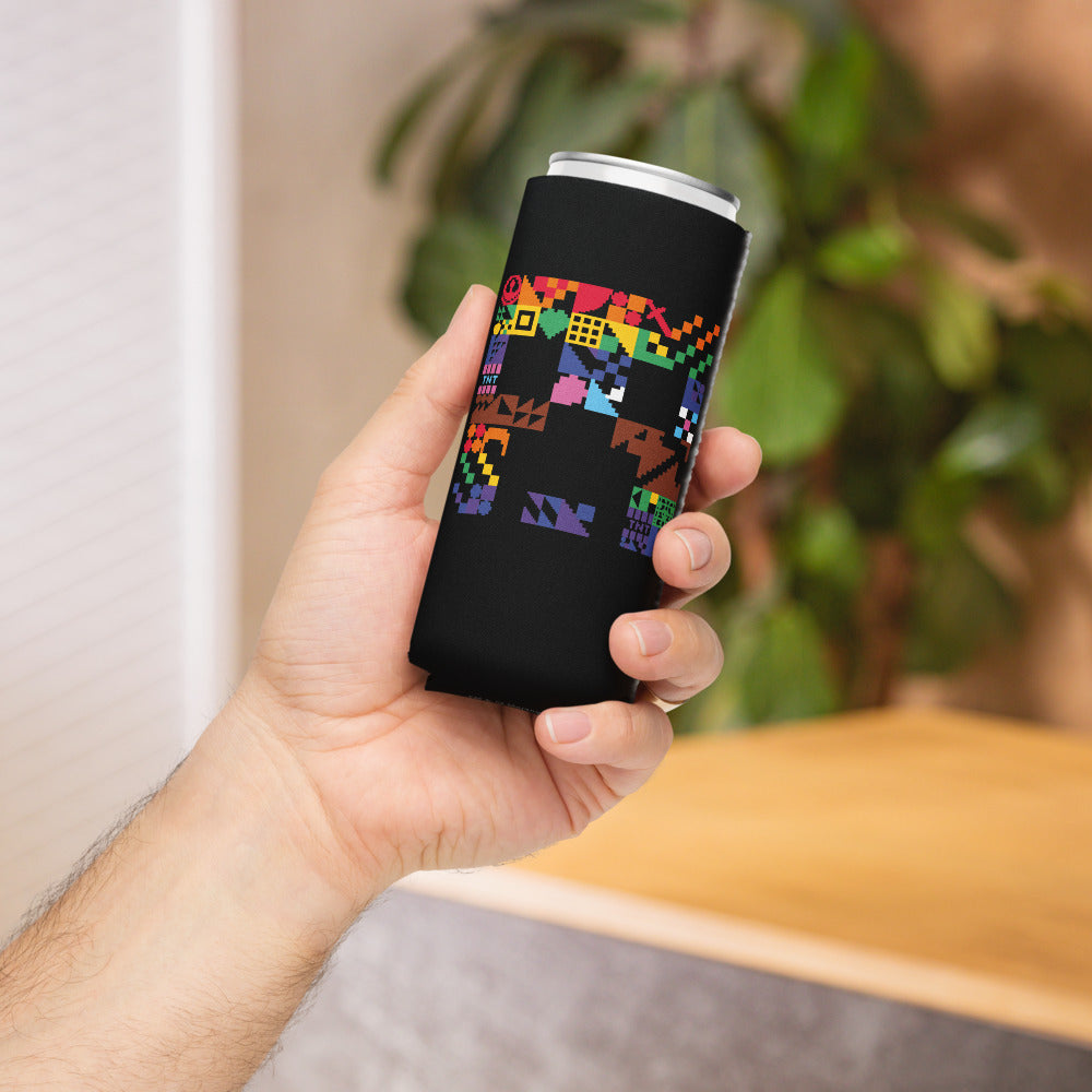 Minecraft Creeper Pride Can Cooler