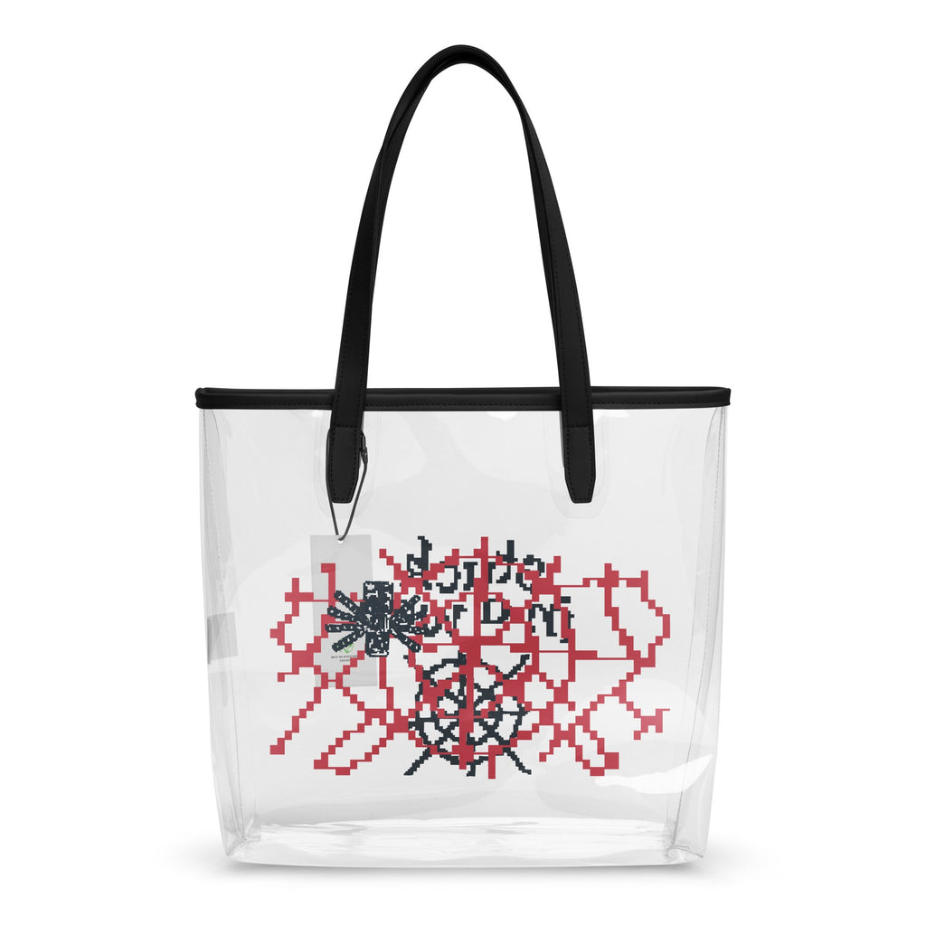 Minecraft Clear Tote Bag Stuck in a Web
