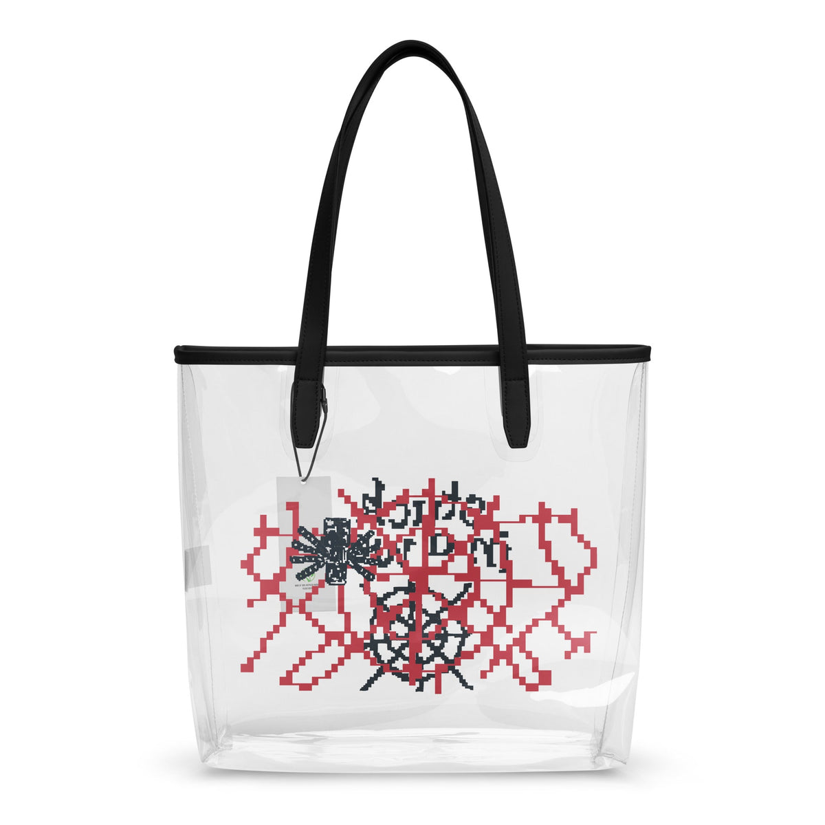Minecraft Clear Tote Bag Stuck in a Web