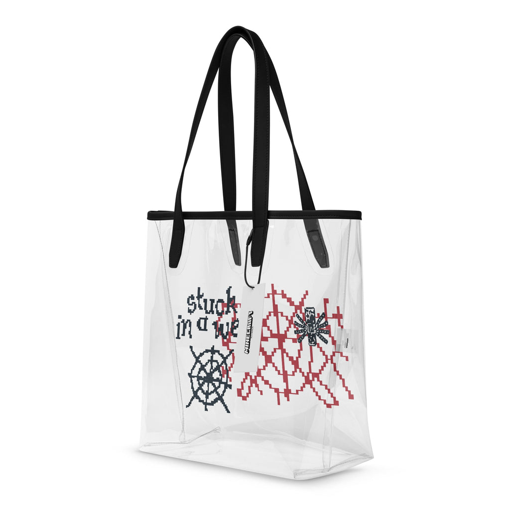 Minecraft Clear Tote Bag Stuck in a Web
