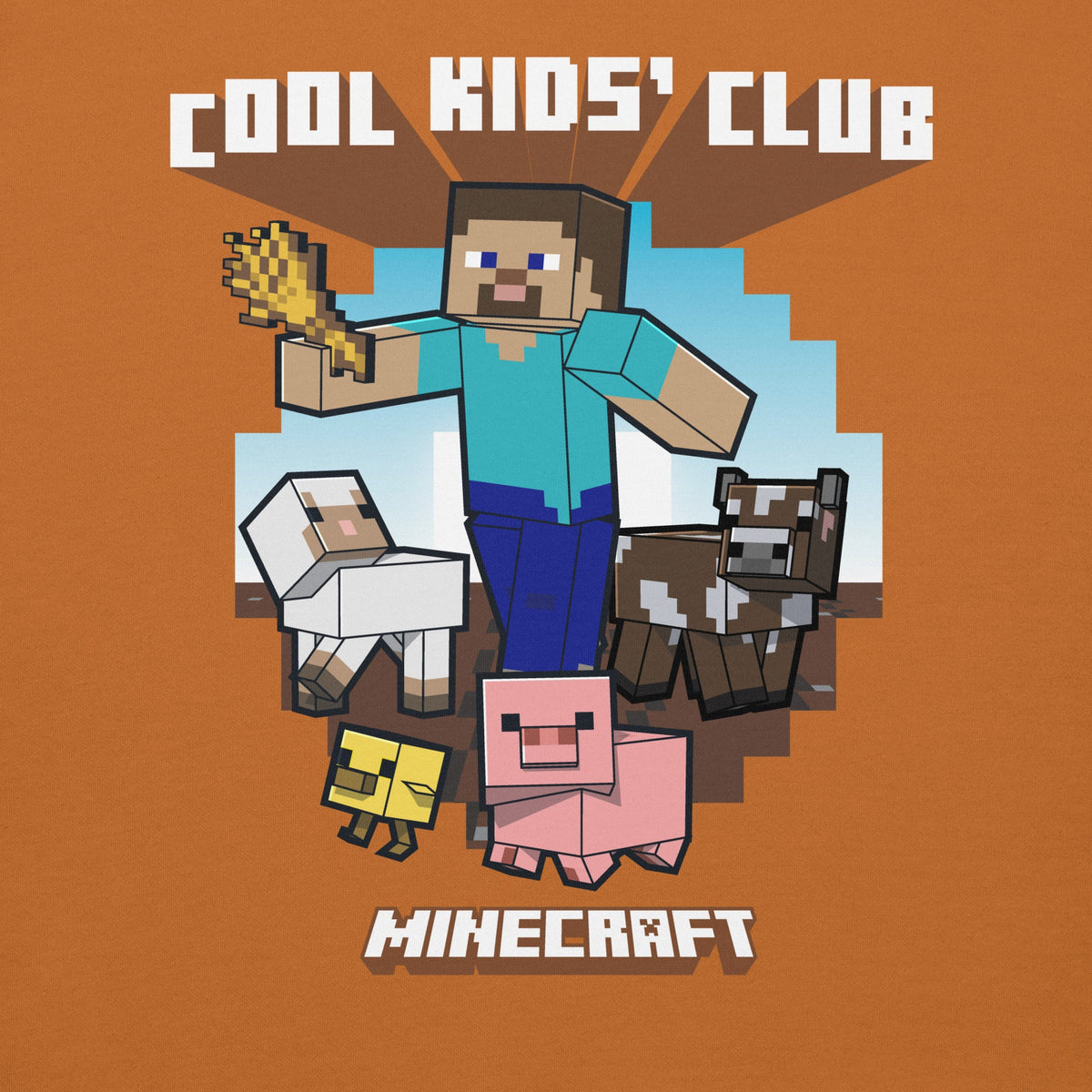 Minecraft Adult Hoodie Cool Kids Club