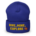 Minecraft Embroidered Beanie Dive, Mine, Explore