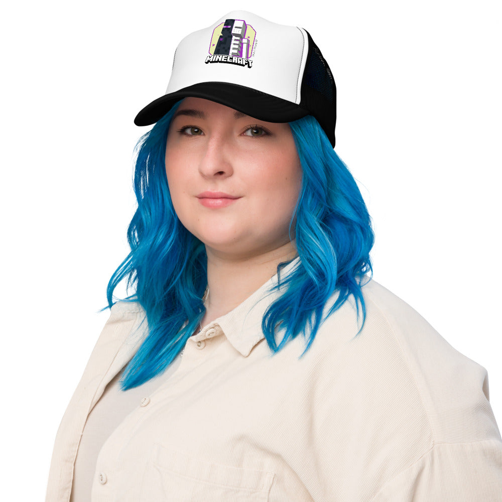 Minecraft Enderman Skeleton Trucker Hat