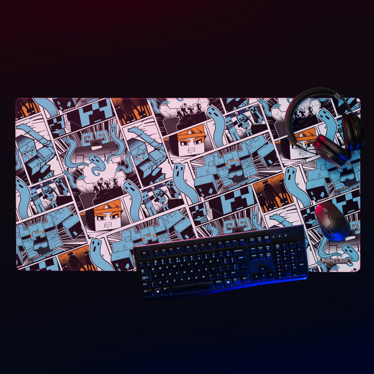 Minecraft Gaming Mouse Pad Dungeons II Comic Strip