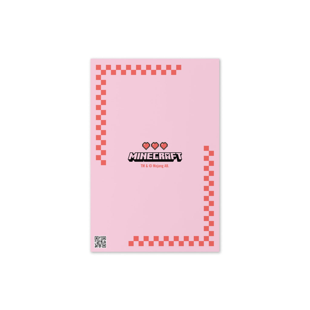 Minecraft Greeting Card Valentine's Day
