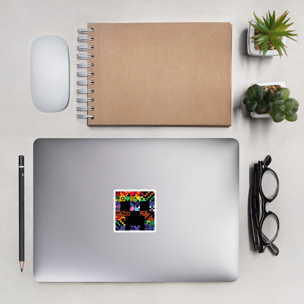 Minecraft Creeper Pride Die Cut Sticker