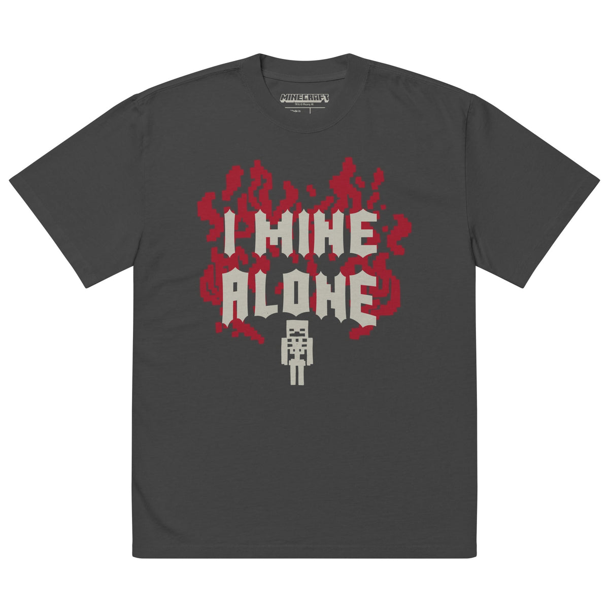 Minecraft Oversized T-Shirt I Mine Alone