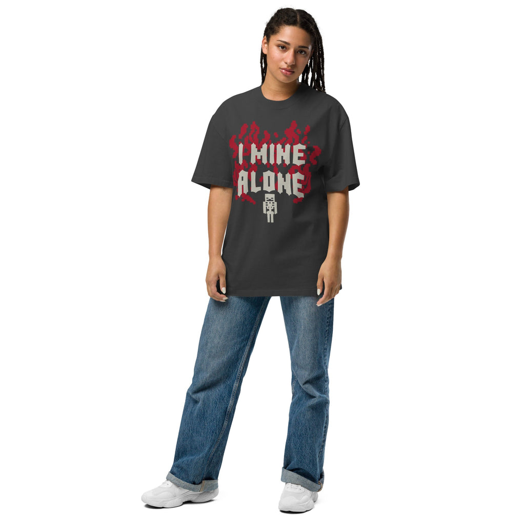 Minecraft Oversized T-Shirt I Mine Alone
