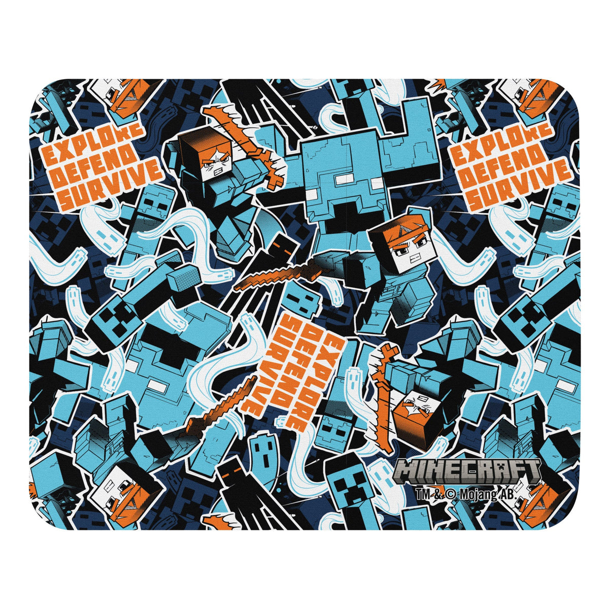 Minecraft Mouse Pad Dungeons II Explore Defend Survive