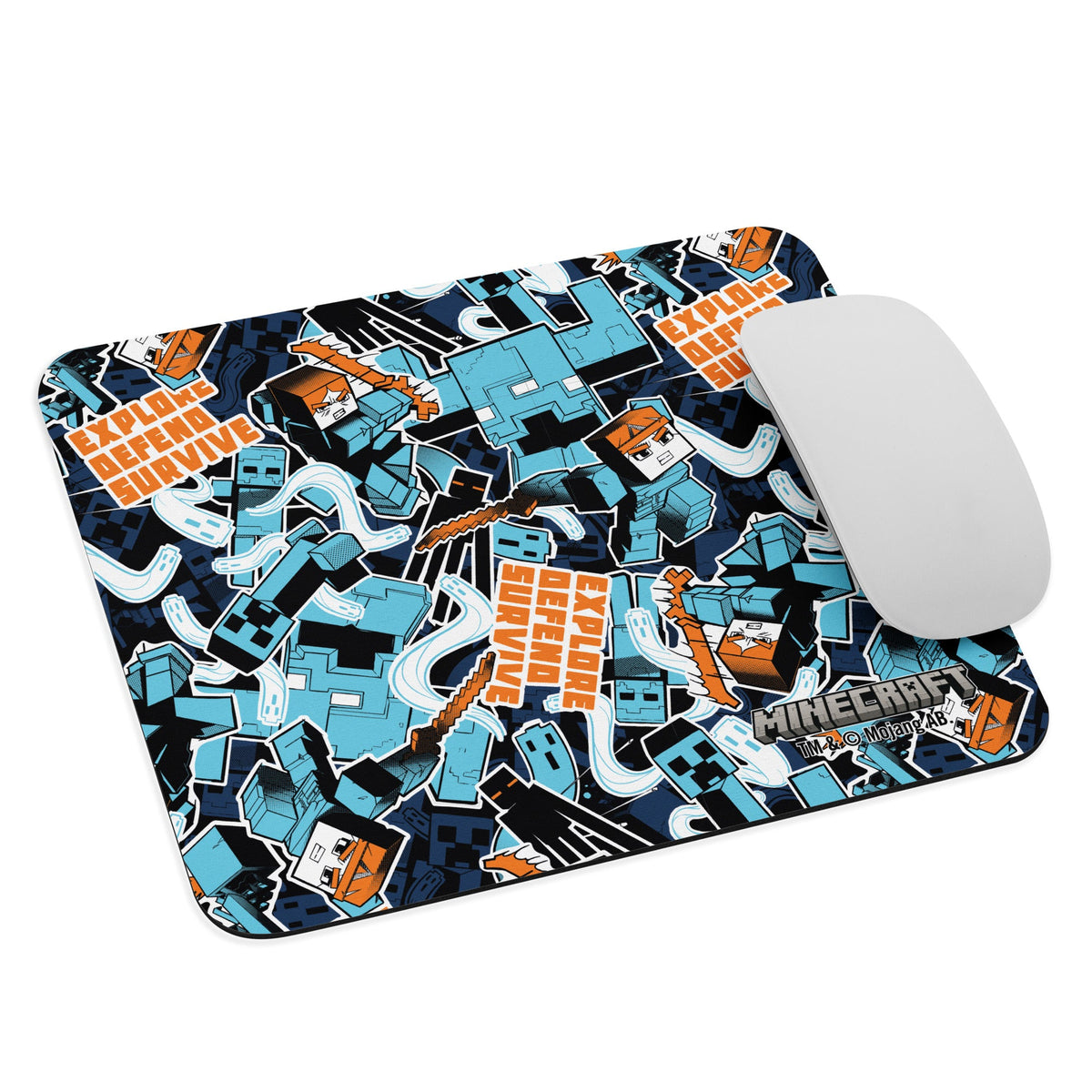Minecraft Mouse Pad Dungeons II Explore Defend Survive