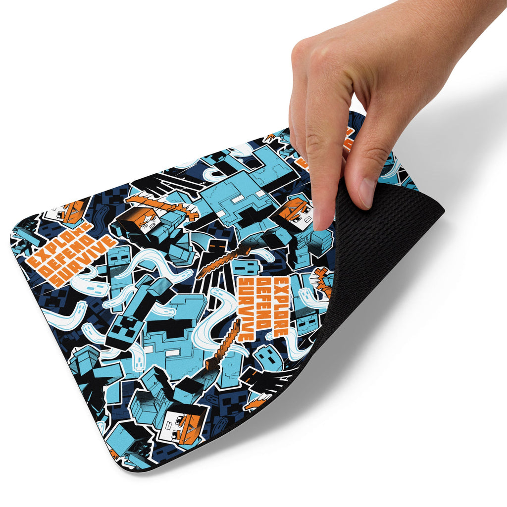 Minecraft Mouse Pad Dungeons II Explore Defend Survive