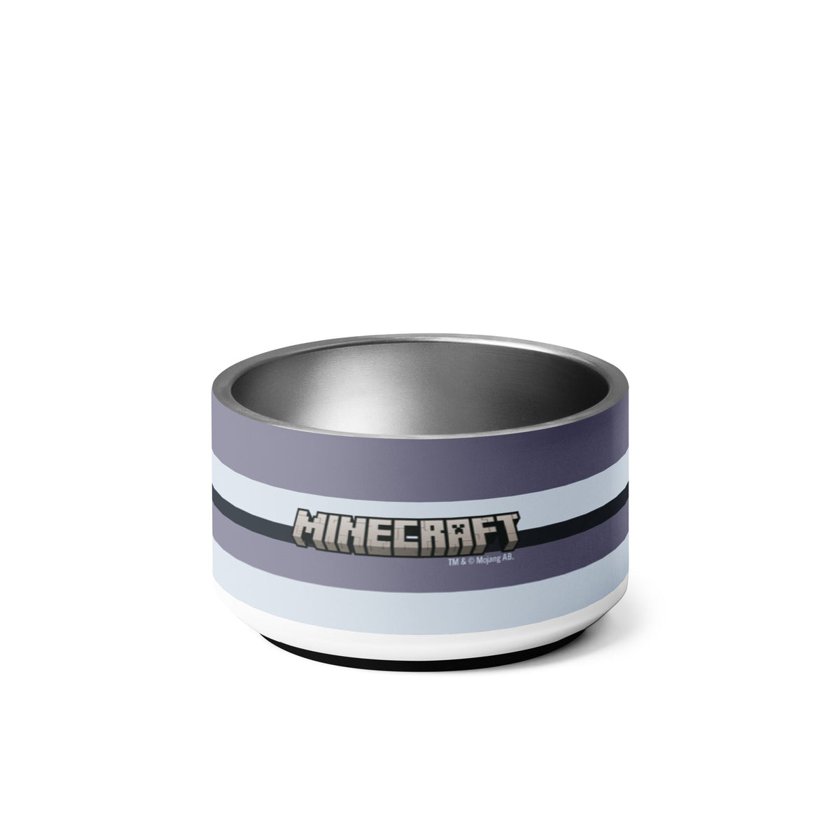Minecraft Stainless Steel Pet Bowl Wolf