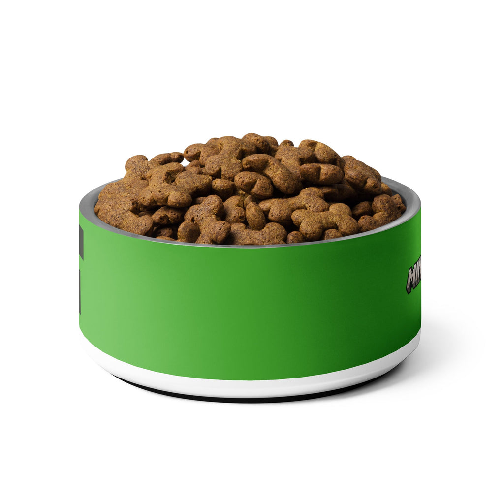 Minecraft Stainless Steel Pet Bowl Creeper