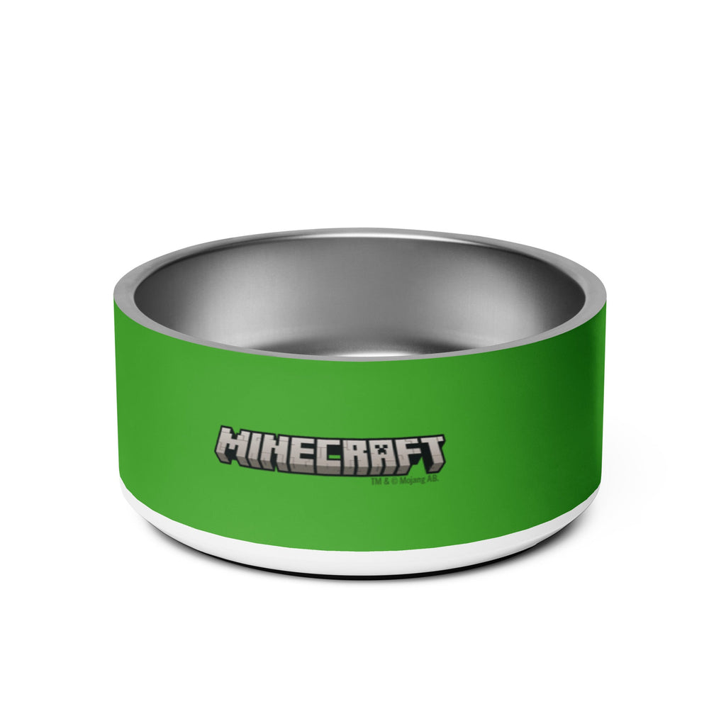 Minecraft Stainless Steel Pet Bowl Creeper