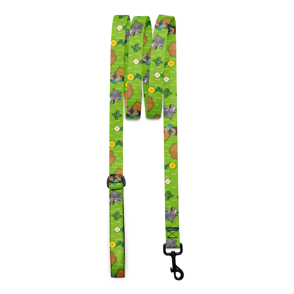 Minecraft Pet Leash Overworld Pixelated Landscape