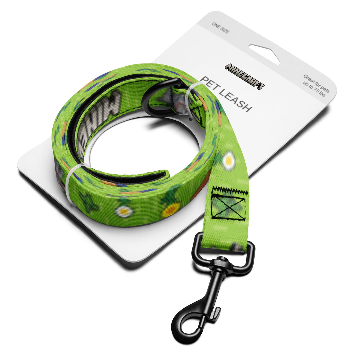 Minecraft Pet Leash Overworld Pixelated Landscape